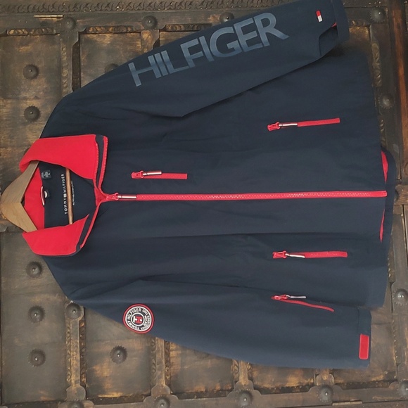 TOMMY HILFIGER Women's 3-in-1 Systems Jacket Navy Blue Red - Picture 1 of 16